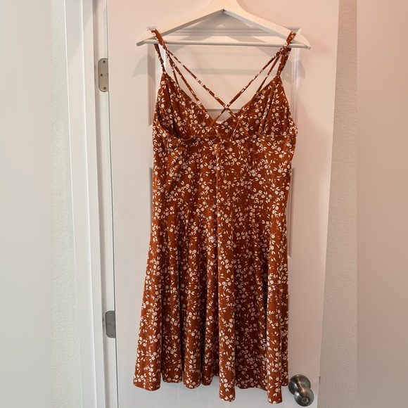 Nine Britton Burnt Orange Strappy Sundress - Picture 1 of 6